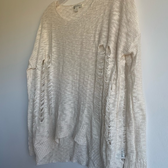 Urban Outfitters Ivory Distressed Pullover Knit - Picture 5 of 12